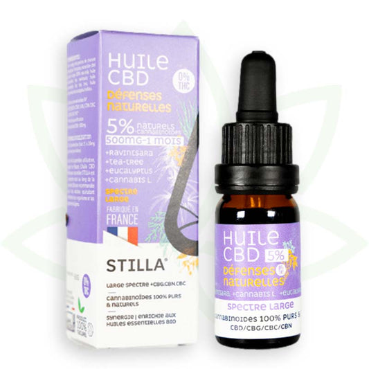 cbd dabiskās aizsardzības eļļa 5 procenti 10ml plaša spektra stilla france mafrenchweed 1