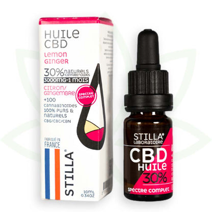 cbd eļļa citronu ingvers 30 procenti 10ml pilna spektra stilla france mafrenchweed 7