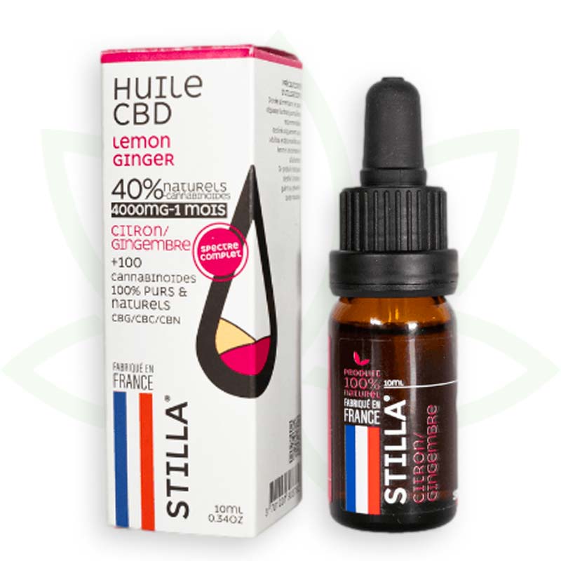 cbd eļļa citronu ingvers 40 procenti 10ml pilna spektra stilla france mafrenchweed 11