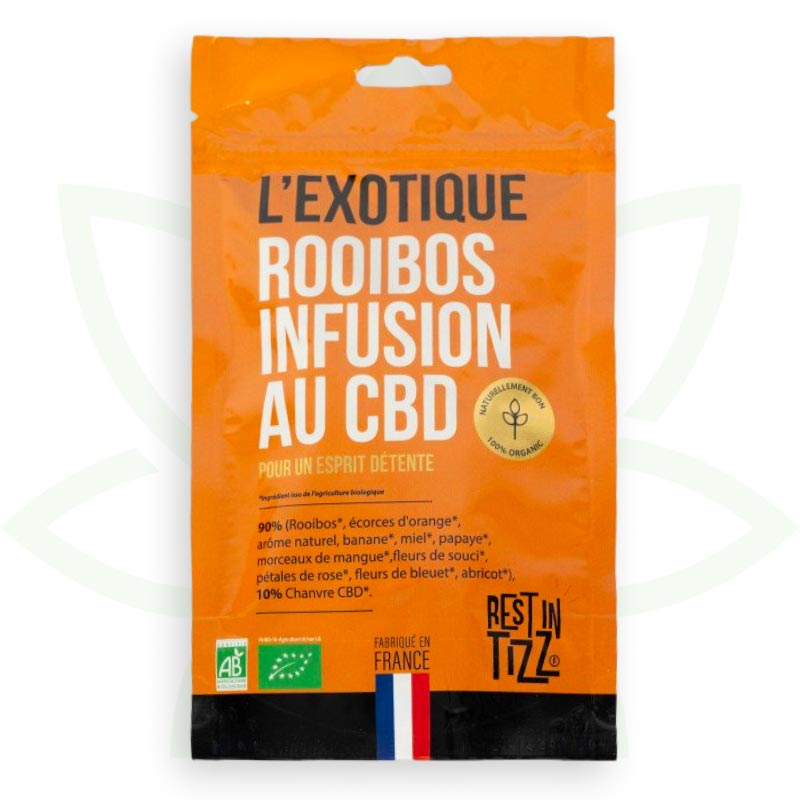 rooibos cbd eksotiskā infūzija cbd organiskā atpūta tizz mafrenchweed 1