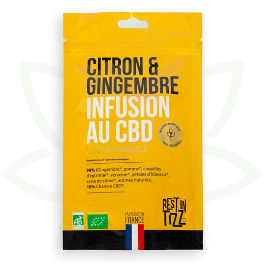 zāļu tēja cbd citronu ingvera infūzija cbd organiskā atpūta tizz mafrenchweed 1